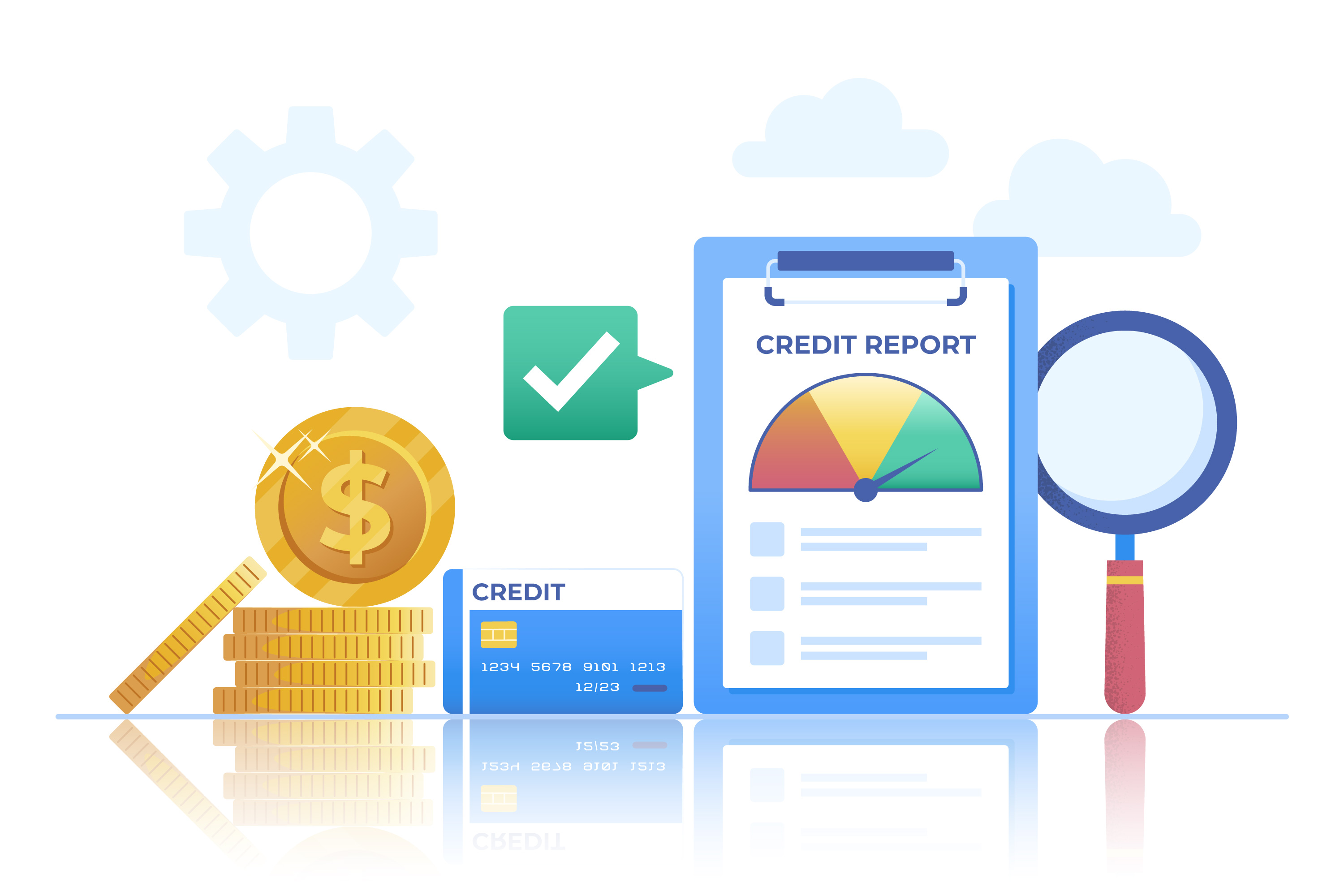 Credit Report with credit card